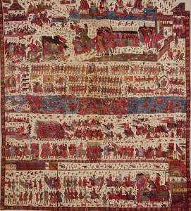 Hanging Depicting A European Conflict in South India, Probably the Siege of Pondicherry 1760–1, (after 1761), India (Coromandel Coast), for the English market