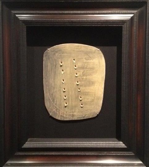 Concetto spaziale (between 1950–7), Lucio Fontana.