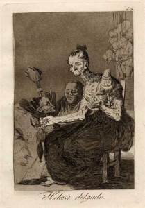 (1799; Los Caprichos, plate 43), Francisco de Goya y Lucientes