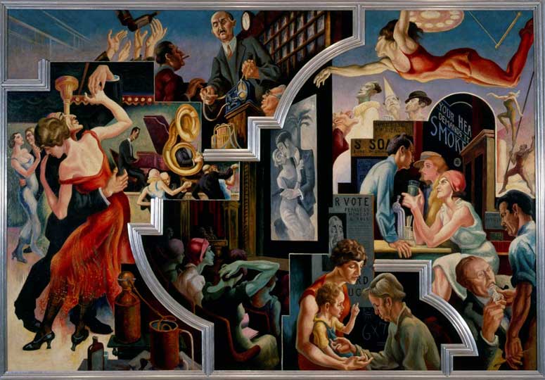 (from 'America Today'; 1930–31), Thomas Hart Benton.