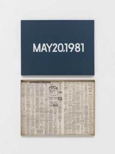 'Wednesday', New York, from 'Today' (1966–2013), On Kawara.