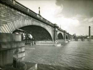 Old Waterloo Bridge, London, designed by John Rennie and opened in 1817.