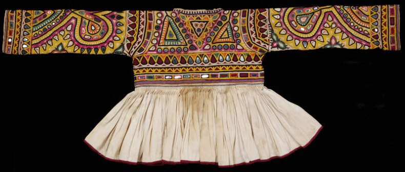 Rabari child’s jacket, cotton embroidered with silk (20th century)