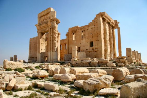 The Temple of Bel in Palmyra, Syria, as it stood before its destruction by ISIS on August 30th 2015