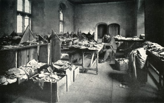 Solomon Schechter at his desk in Cambridge (c.1898)