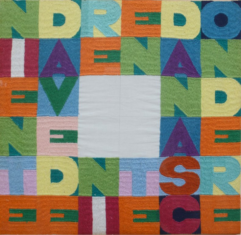 (1976), Alighiero Boetti.