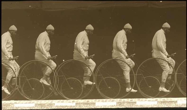 Chronophotograph of a Man on a Bicycle