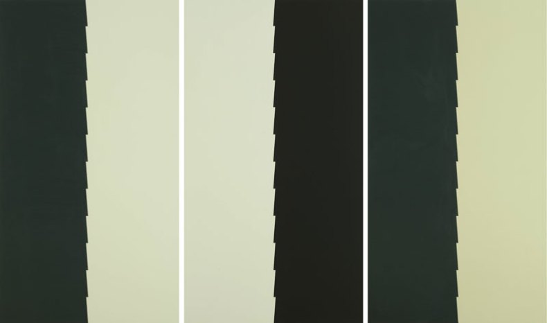First City, Light and Dark (2015), triptych by Tess Jaray