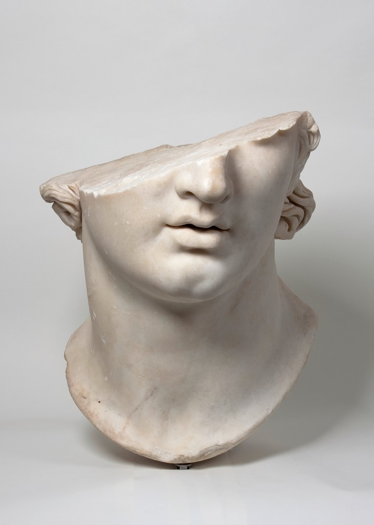 Fragmentary Colossal Head of a Youth, from the gymnasion at Pergamon.