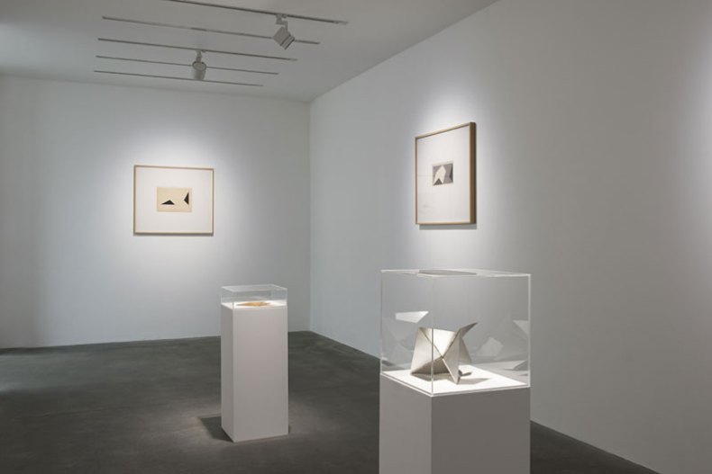 Installation view of 'Lygia Clark: Work from the 1950s' at Alison Jacques Gallery, London.