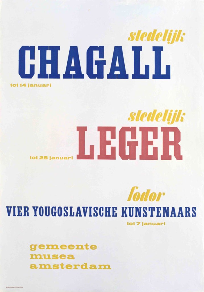 Exhibition poster (1956), Willem Sandberg.