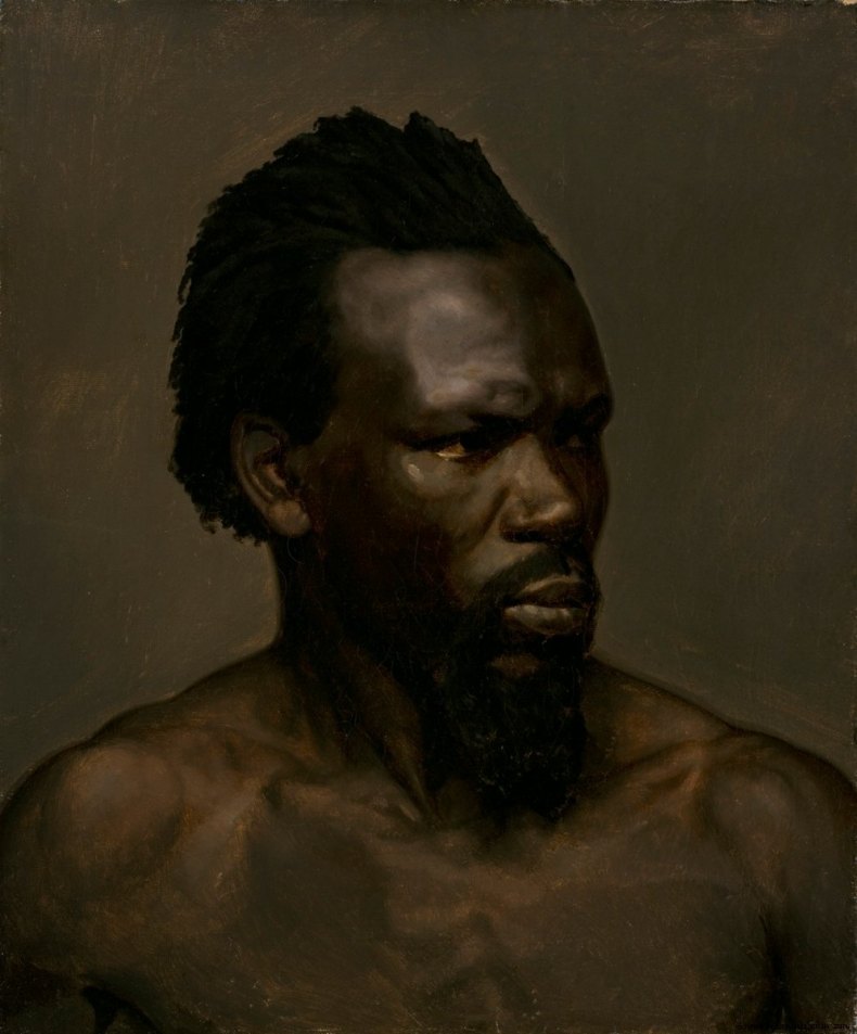 Bust portrait of a Black Man