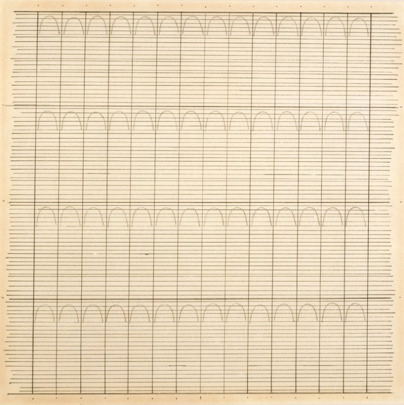 Untitled (1960), Agnes Martin. © 2015 Agnes Martin/Artists Rights Society (ARS), New York