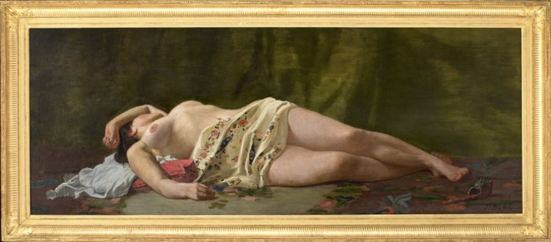 Etude de nu (1864), Frédéric Bazille. Montpellier, Musée Fabre, Montpellier Méditerranée Métropole © Cliché Frédéric Jaulmes