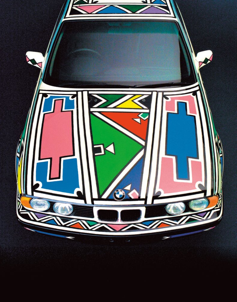 BMW Art Car 12 (detail; 1991), Esther Mahlangu