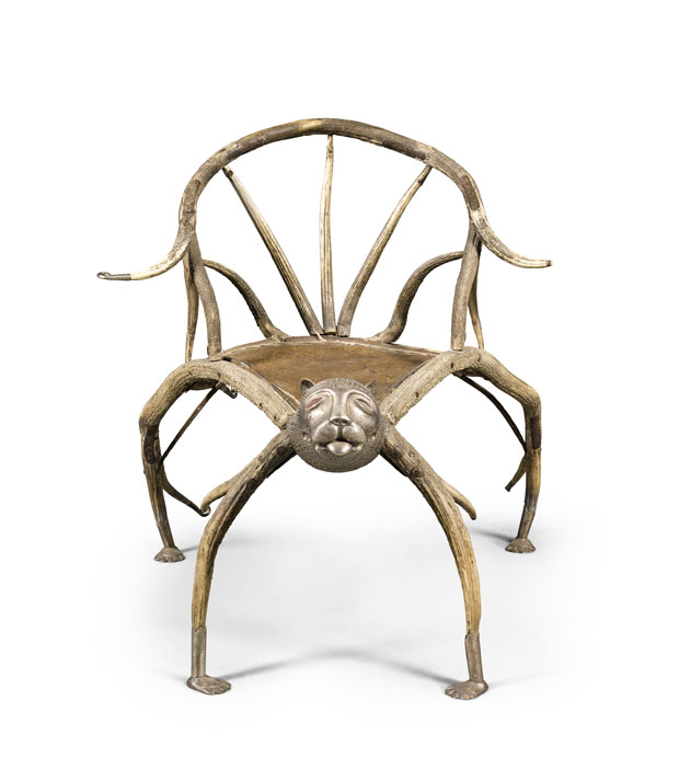 Stag-antler chair