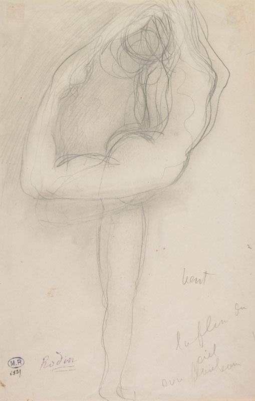Standing Nude Holding Her Right Leg (c. 1903), August Rodin. Musée Rodin, Paris, France