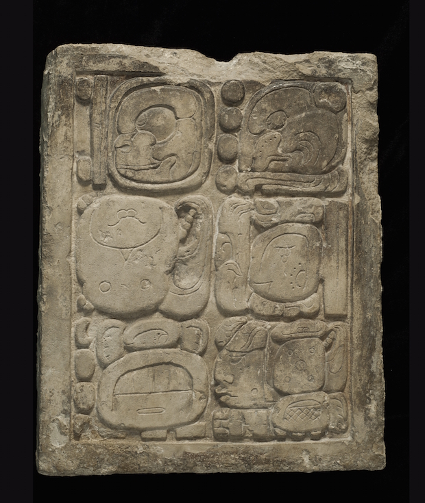 Glyph panel (600–900), Mayan.