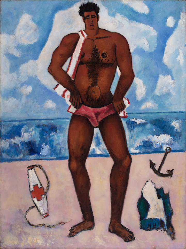 Canuck Yankee Lumberjack at Old Orchard Beach, Maine (1940–41), Marsden Hartley. Hirshhorn Museum and Sculpture Garden
