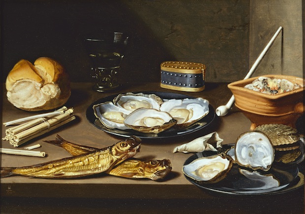 Still Life with Fish and Oysters (c.1625-1630), Floris van Schooten. Haarlem, Frans Hals Museum