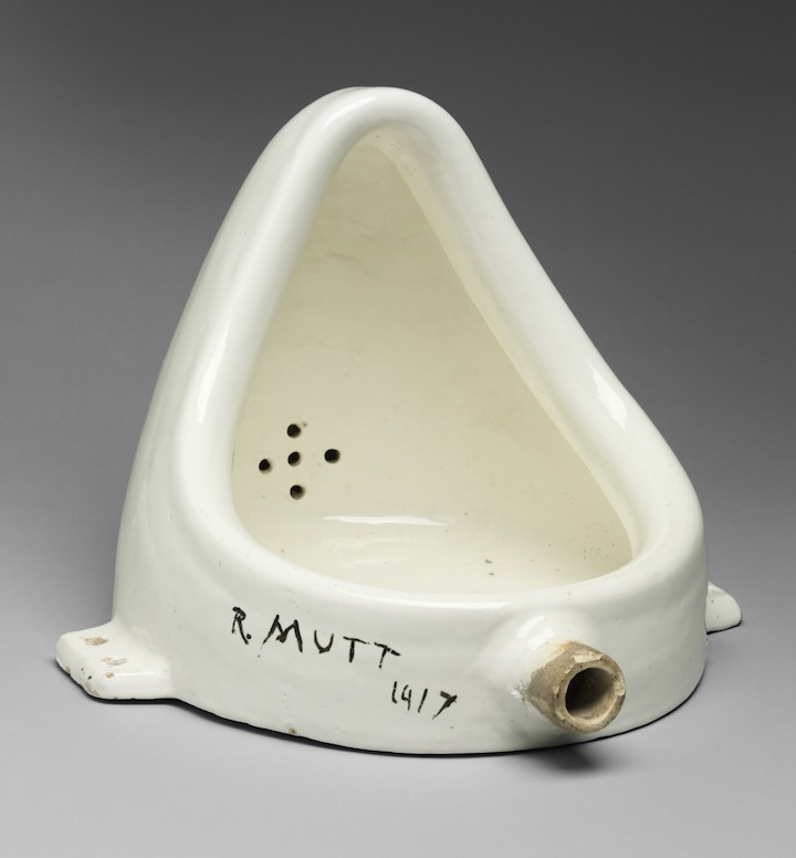 Fountain (1950 version of the 1917 original), Marcel Duchamp. © Artists Rights Society (ARS), New York / ADAGP, Paris / Estate of Marcel Duchamp