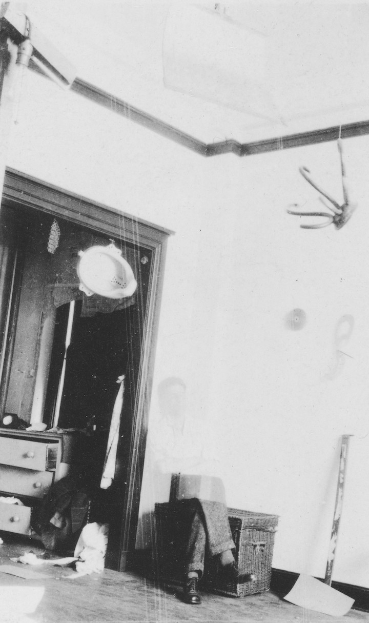 Duchamp’s studio at 33 West 67th Street, New York, (1917-18), photographed by Henri-Pierre Roché.