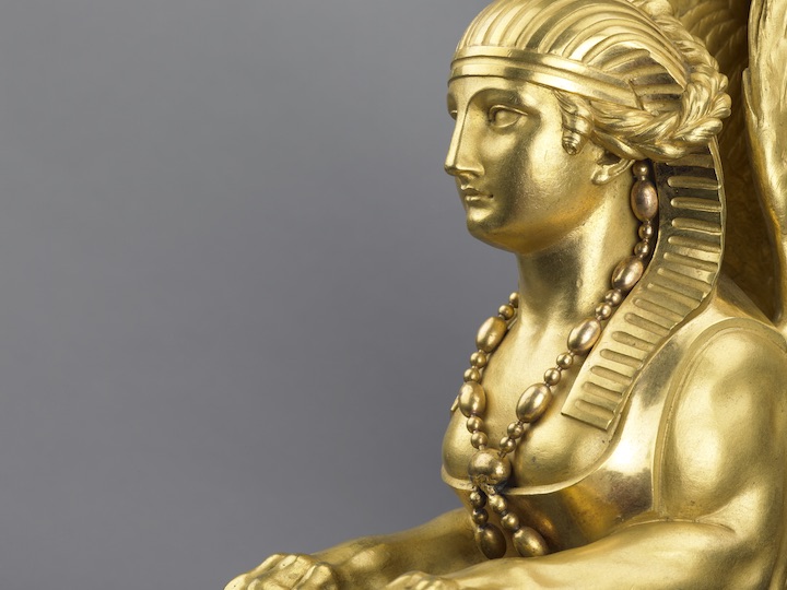 Detail of a Mantel Clock designed by François-Joseph Belanger, produced in 1781. Courtesy The Wallace Collection