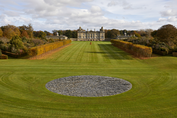 Installation view of Full Moon Circle by Richard Long, 2003. © Pete Huggins