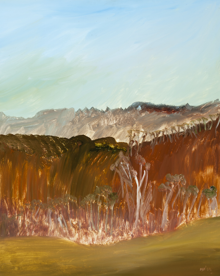 Australian Landscape (1988), Sidney Nolan. Courtesy of the Sidney Nolan Trust