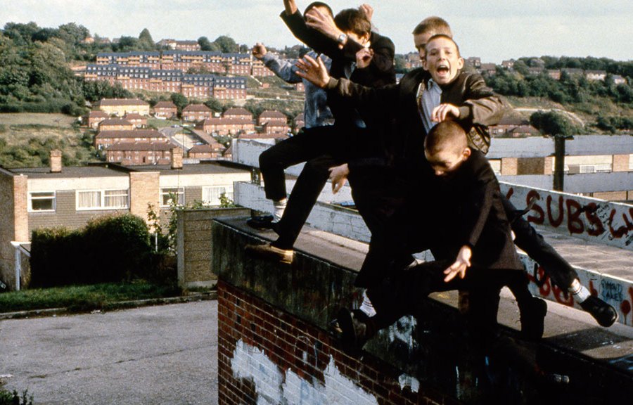 Jumping boys, High Wycombe (1980), Gavin Watson. Image courtesy Youth Club Archive