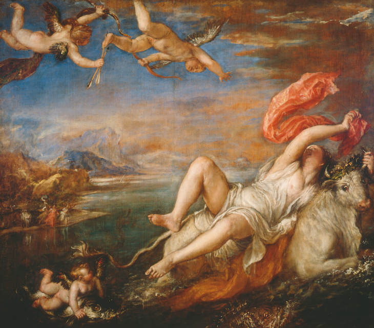 Europa (c. 1560–62), Titian. Isabella Stewart Gardener Museum, Boston