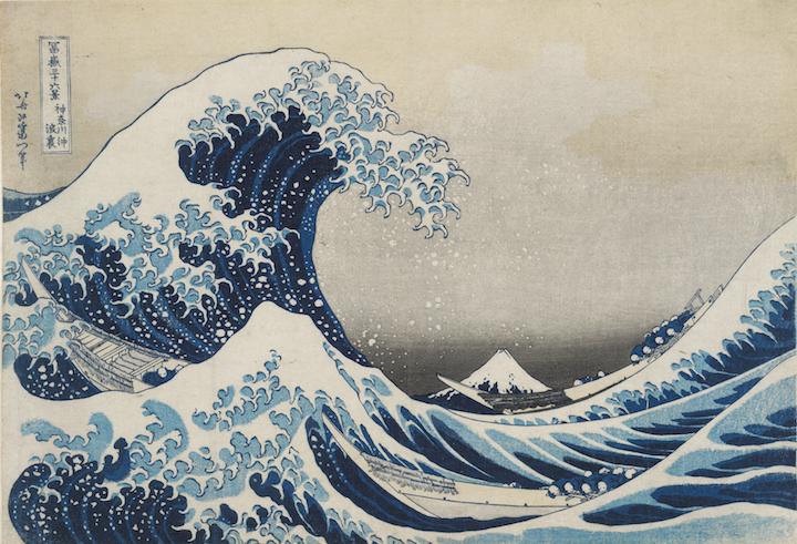 Under the wave off Kanagawa (The Great Wave) (1831), Hokusai. © The Trustees of the British Museum