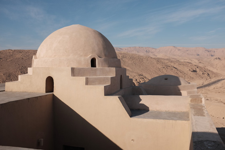 The restored dome at Stoppelaëre House, Luxor