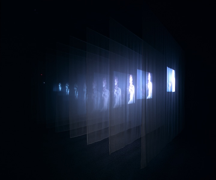 The Veiling (video installation; 1995), Bill Viola. © Bill Viola, Photo: Roman Mensing