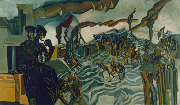 A Battery Shelled (1919), Wyndham Lewis. © IWM