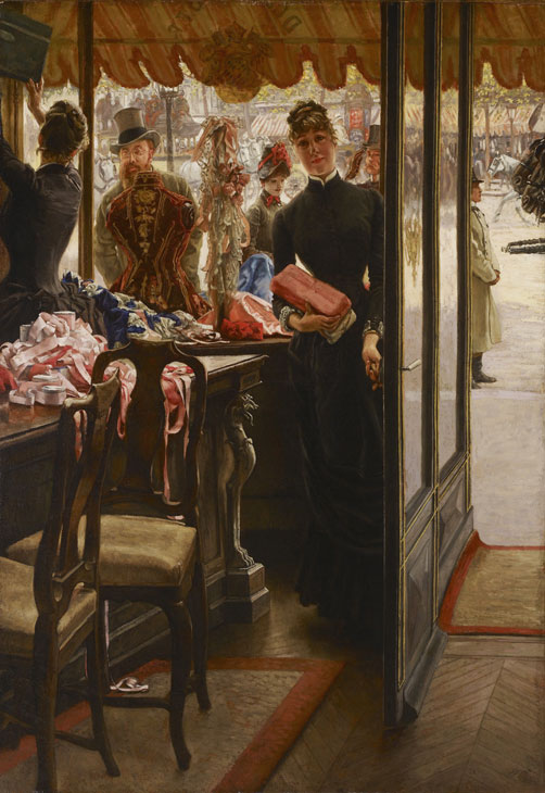 The Shop Girl (1883–85), James Tissot. Art Gallery of Ontario, Toronto. Image courtesy the Fine Arts Museums of San Francisco