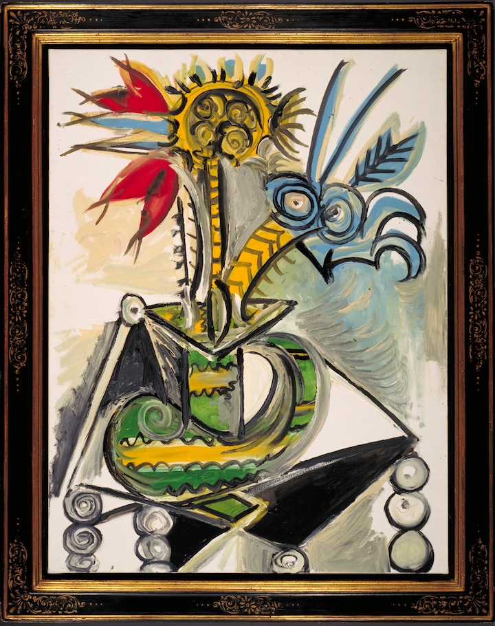 Vase of Flowers on a Table (Vase de fleurs sur une table) (1969), Pablo Picasso. Courtesy of Nasher Sculpture Center, Dallas, Texas