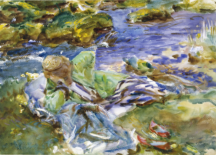 A Turkish Woman by a Stream, (c. 1907), John Singer Sargent. Victoria and Albert Museum