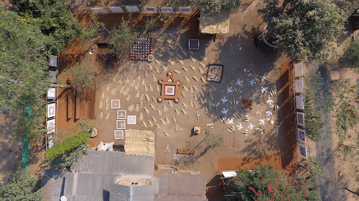 Aerial shot of 'Heart:Beat', 2017. Photo: Johnny Magee