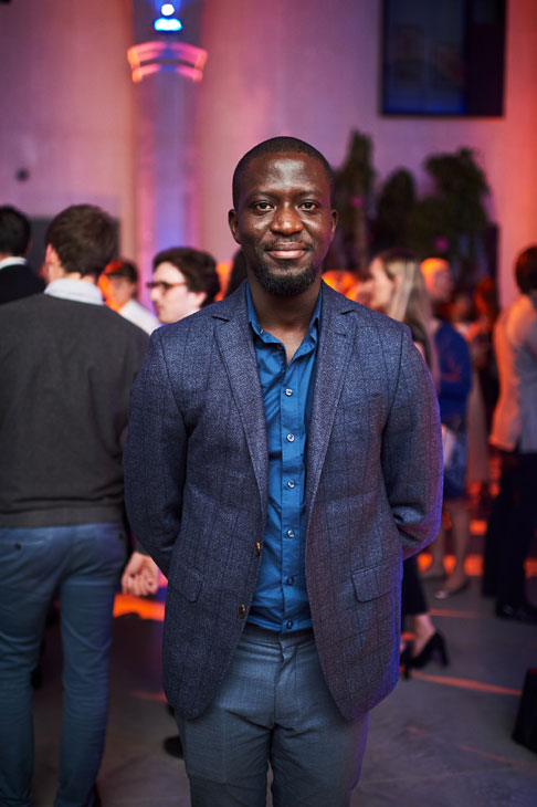 Ibrahim Mahama at the Apollo 40 Under 40 Global launch party. © Nick Harvey