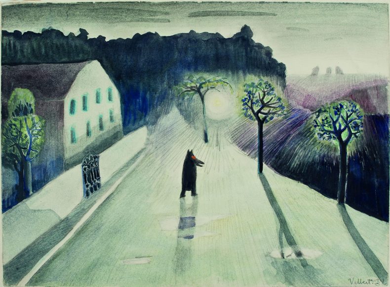 A Black Moomintroll Walks around Town (1934), Tove Jansson