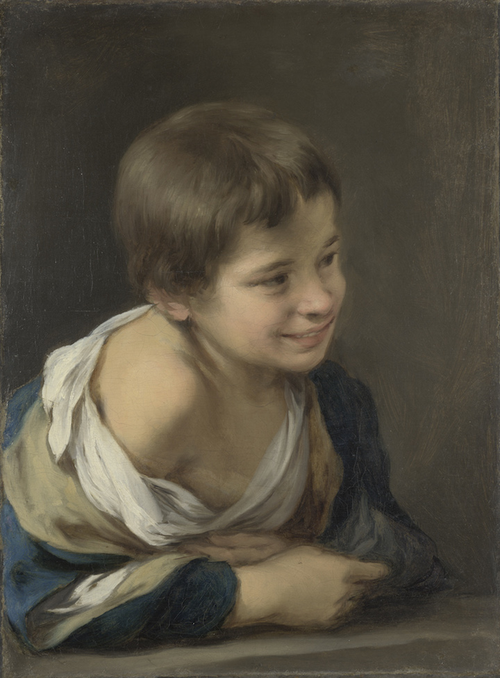 A Peasant Boy Leaning on a Sill (ca. 1675), Bartolomé Esteban Murillo. © The National Gallery, London