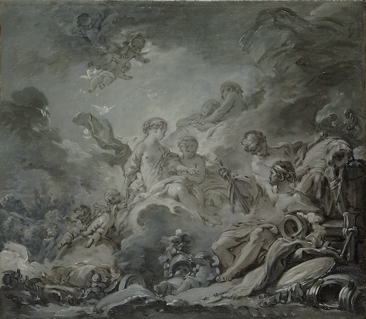 Vulcan's Forge (Vulcan presenting Venus with Arms for Aeneas) (1756), François Boucher. © Paris, Les Arts Décoratifs / Jean Tholance