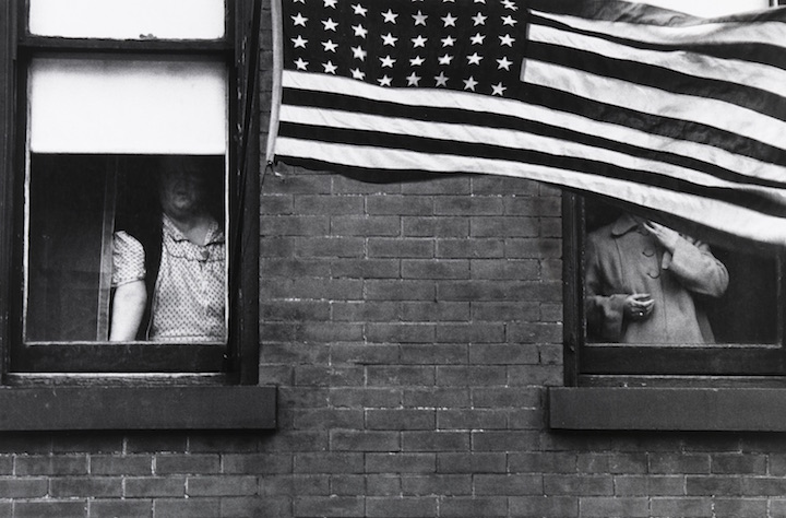 Hoboken (Parade) (1955), Robert Frank. Courtesy of the Nelson-Atkins Museum of Art