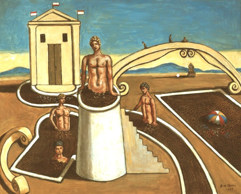 Bagni misterioso, (1968), Giorgio de Chirico. Courtesy Tornabuoni Art