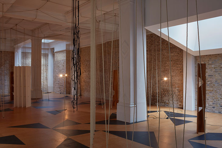 'Leonor Antunes: the frisson of the togetherness', installation view at the Whitechapel Gallery, London. Photo: Nick Ash