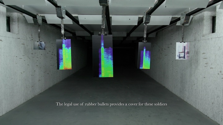 Rubber Coated Steel (video still; 2016), Lawrence Abu Hamdan. © Lawrence Abu Hamdan, courtesy Maureen Paley, London