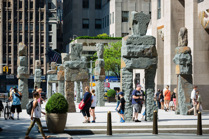 Human Nature (2013), Ugo Rondinone. Rockefeller Center.