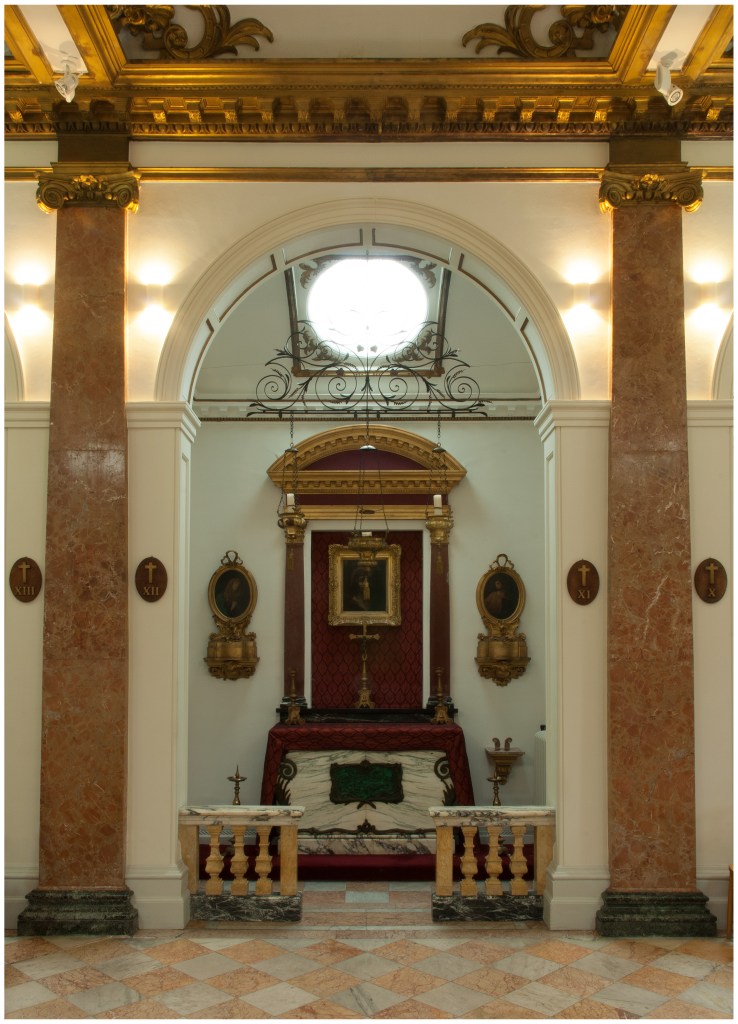 Interior of Our Lady of Sorrows, Eton College.