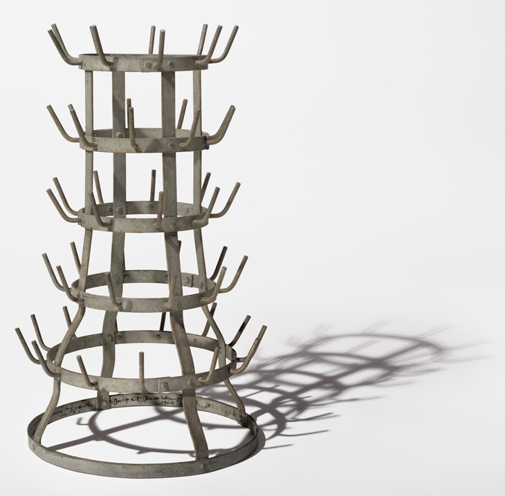 Bottle Rack (1914/1959; signed 1960), Marcel Duchamp. The Art Institute of Chicago